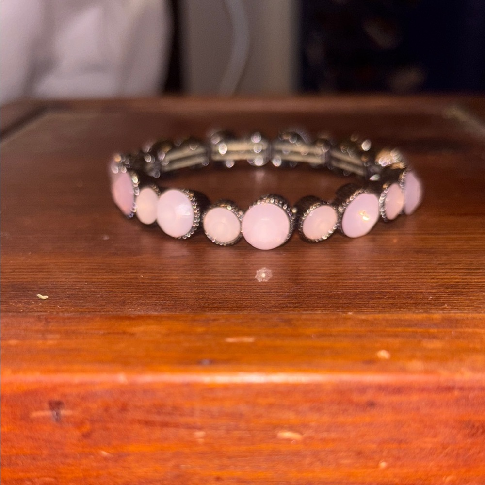 Elegant Pink Stone Bracelet
